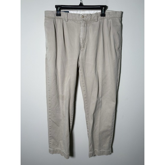 Polo Ralph Lauren Other - Polo Ralph Lauren Ethan Pant Mens 38x30 Khaki Double Pleated 100% Cotton